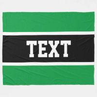 Fun Sporty Bright Green Black White Centre Stripes