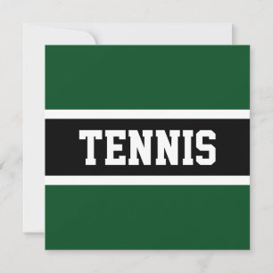 Fun Sporty Summer Green Bold  TENNIS Letters Text