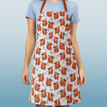 Fun Squirrel Pattern Apron<br><div class="desc">A fun squirrel pattern.  Original art by Nic Squirrell.</div>