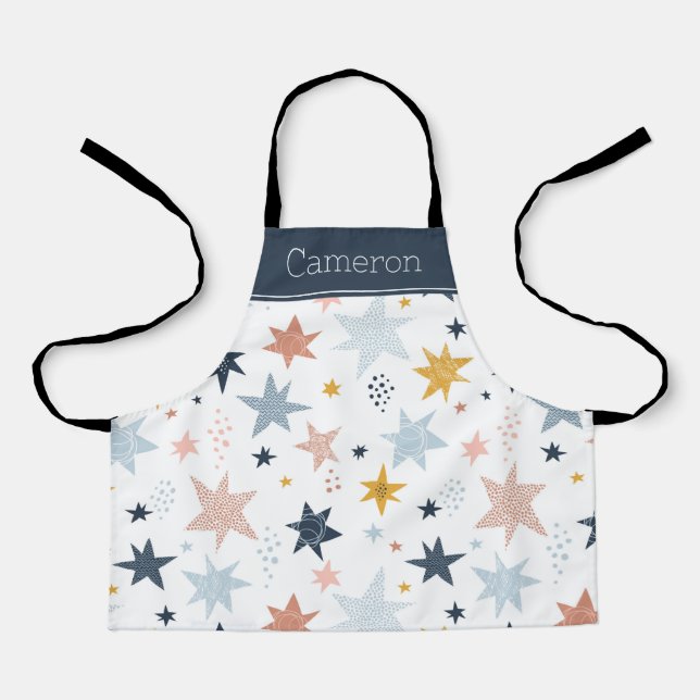 Fun Star Pattern Apron (Front)