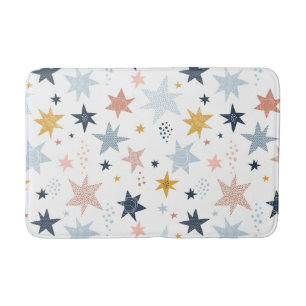 Fun Star Pattern Bath Mat