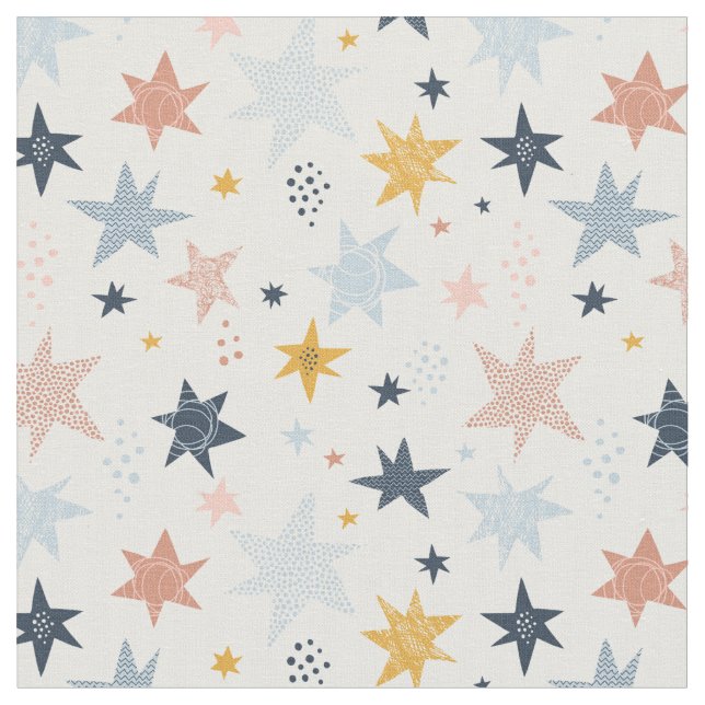 Fun Star Pattern Fabric (Close Up)