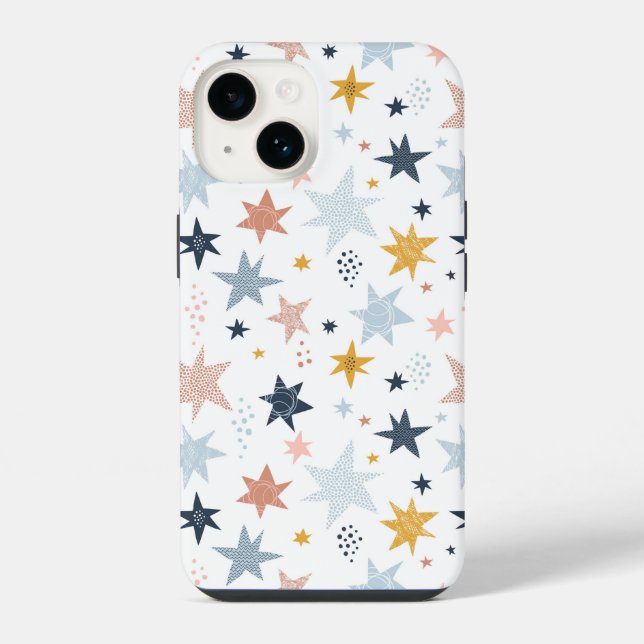 Fun Star Pattern iPhone Case (Back)