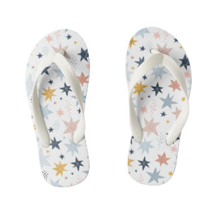Fun Star Pattern Kid's Flip Flops