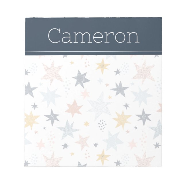 Fun Star Pattern Notepad (Front)