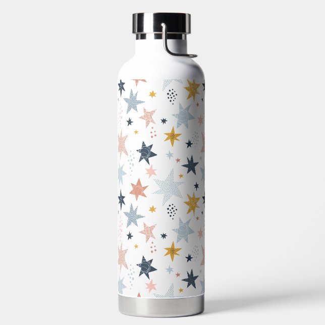 Fun Star Pattern Water Bottle (Left)