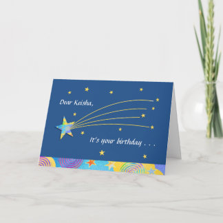 Fun Starry It's Your Birthday Greeting Card