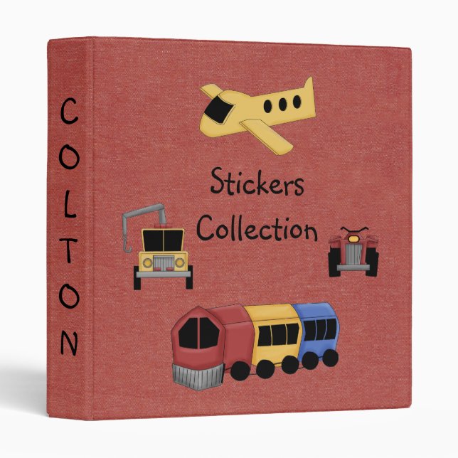 Fun Stickers Collection Notebook Keeper Avery Bind Binder (Front/Spine)