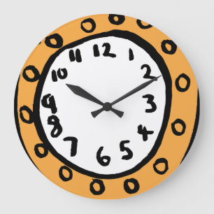Fun Story Time Modern Quirky Large Clock