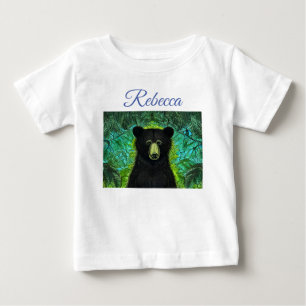 Fun Storybook Little Black Bear Baby T-Shirt