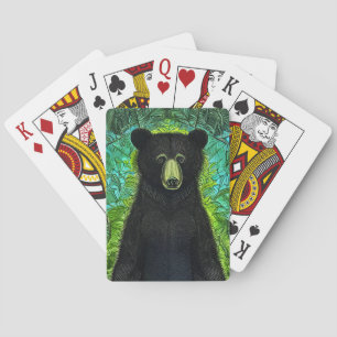 Fun Storybook Little Black Bear Playing Cards
