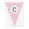 Fun Stripe Hot Pink Customizable Flag Bunting