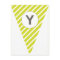 Fun Stripe Lime Green Customizable Flag Bunting