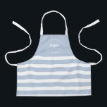 Fun Stripes Editable Colour Personalized Kid Apron<br><div class="desc">This lovely design can be customized to your favourite colour combinations. Matching adult and junior designs available. Makes a great gift! Find stylish stationery and gifts at our shop: www.berryberrysweet.com.</div>