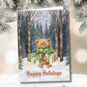 Fun Stylish Watercolor Christmas Card