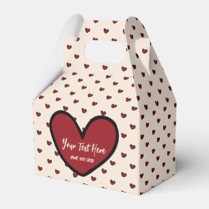 Fun Stylist Sweet Heart Party Supplies Template Favor Box