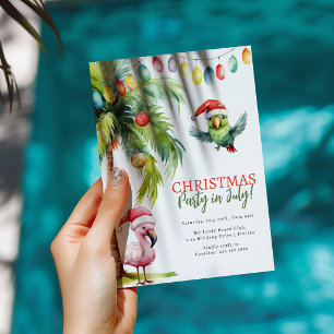 Fun Summer Christmas Party In July Invitation