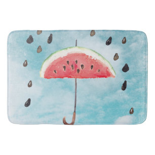 Fun Summer Fresh Melon Fruit Rain Bath Mat