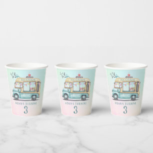 Fun Summer Ice Cream Truck Birthday Party  Paper Cups