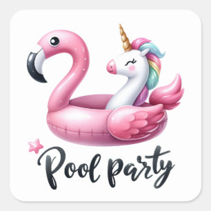 Fun  Summer  Pool Party Stickers