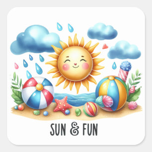 Fun  Summer  Stickers