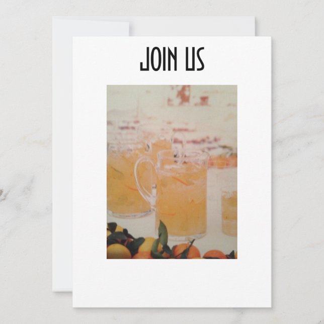 FUN SUMMER TIME PARTY INVITATION (Front)