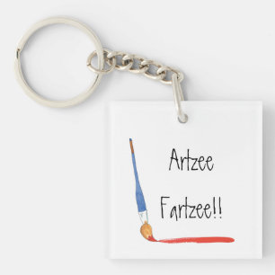 Fun Super Cute Artzee Fartzee Acrylic Keychain