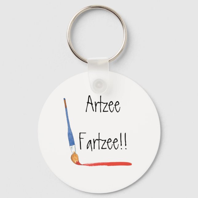 Fun Super Cute Artzee Fartzee Keychain (Front)