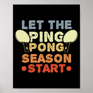 Fun Table Tennis Quote Jersey for Ping Pong Player Poster