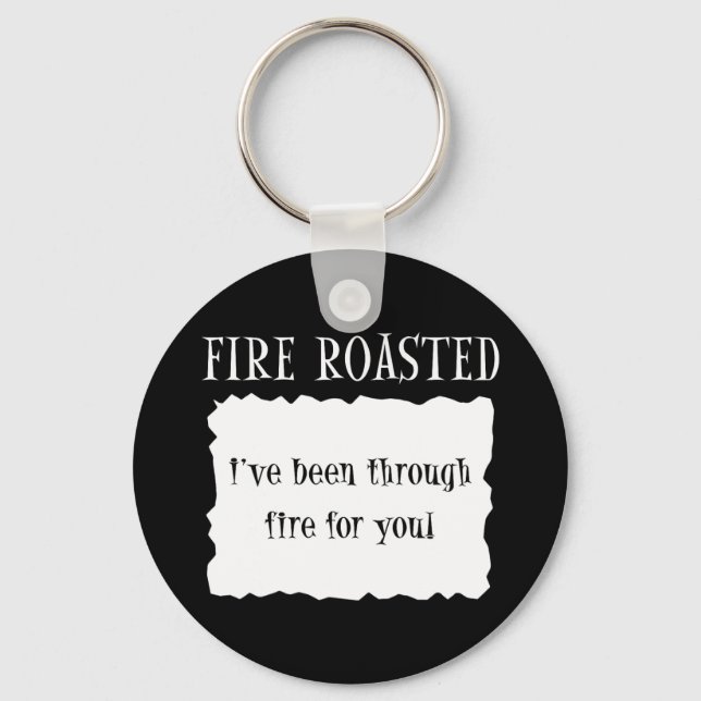 Fun Taco Sauce Group Halloween Costume Hot Fire Ro Keychain (Front)