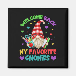Fun Teacher Gnome Tee - Cute Welcome Back To Schoo Magnet