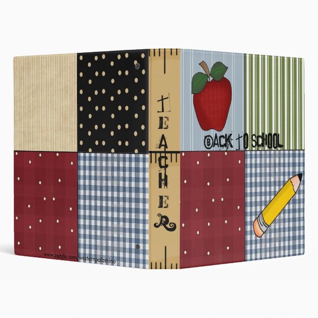 Fun! Teacher or Student School Notebook Avery Bind Binder (Background)