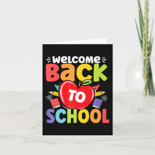 Fun Teachers Students  Welcome Back To School Appl Card