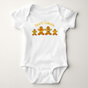 Fun Team Ginger For Lucky Ginger and Redheads Baby Bodysuit