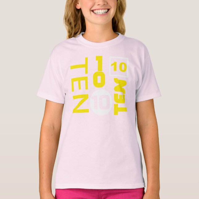 FUN Ten 10 BIRTHDAY Tee (Front)