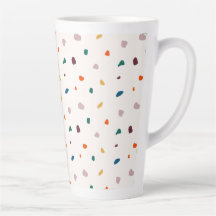 Fun Terrazzo Imprimer Latte Mug