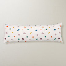 Fun Terrazzo Print Body Pillow