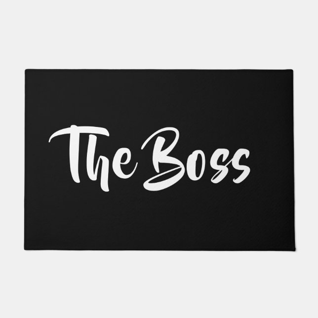 FUN, THE BOSS   DOORMAT (Front)