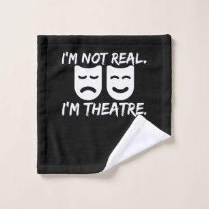 Fun Theatre Masks Gift for Actor Producer Director Wash Cloth