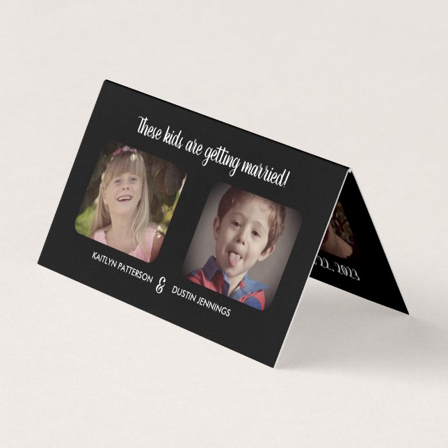 Fun "These Kids" Photo Save The Date Card (Front)