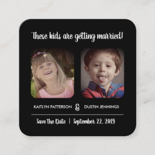 Fun "These Kids" Photo Save The Date Enclosure Card