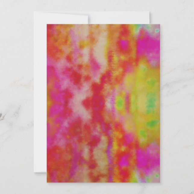 Fun Tie Dye Carte de remerciements (Devant)