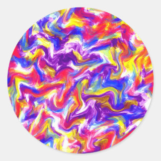 Fun Tie Dye Classic Round Sticker