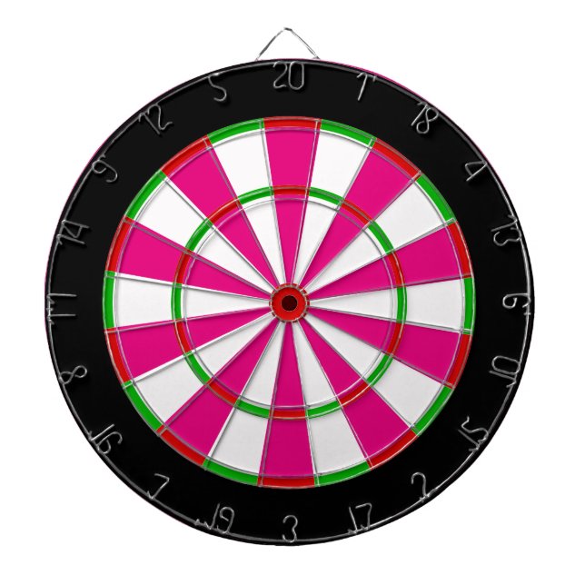 Fun time dart board in purple green red white (Front)