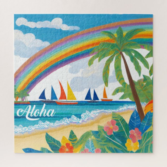 Fun time puzzle tropical (Vertical)