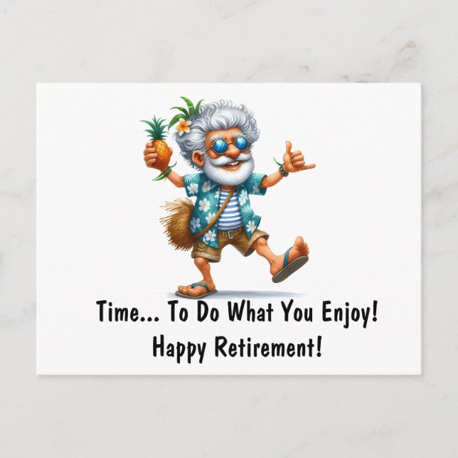 Fun Time Retirement  Postcard (Front)
