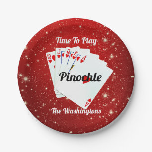 Fun Time to Play Pinochle    Paper Plate