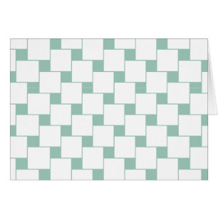 Fun tissé Carré Mint Green