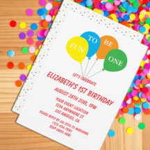 Fun To Be One 1st Birthday