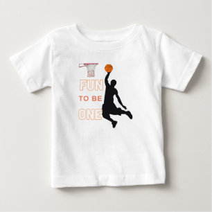 Fun to be One Basketball Birthday shirt